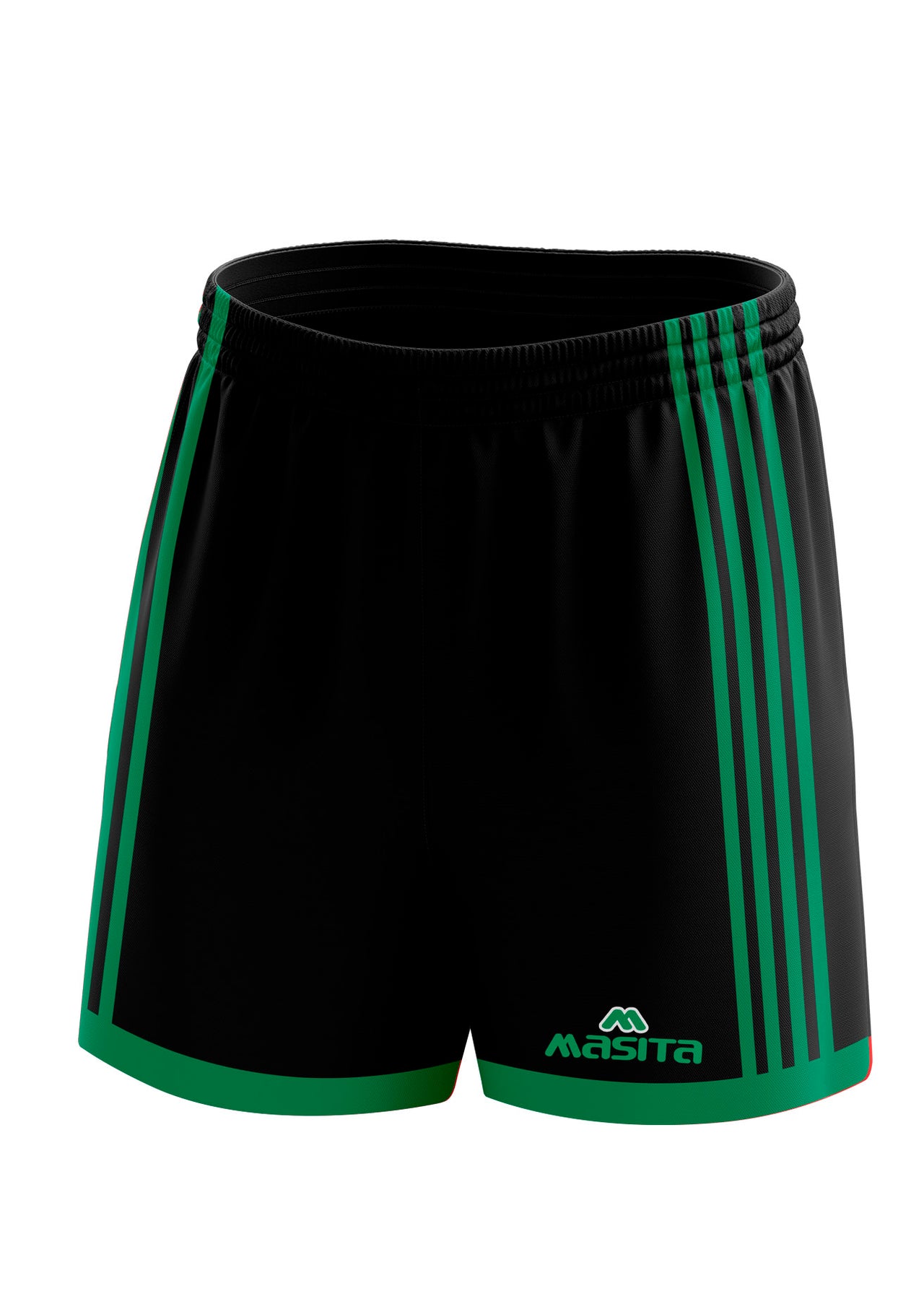 Solo Gaelic Shorts Black/Green Kids