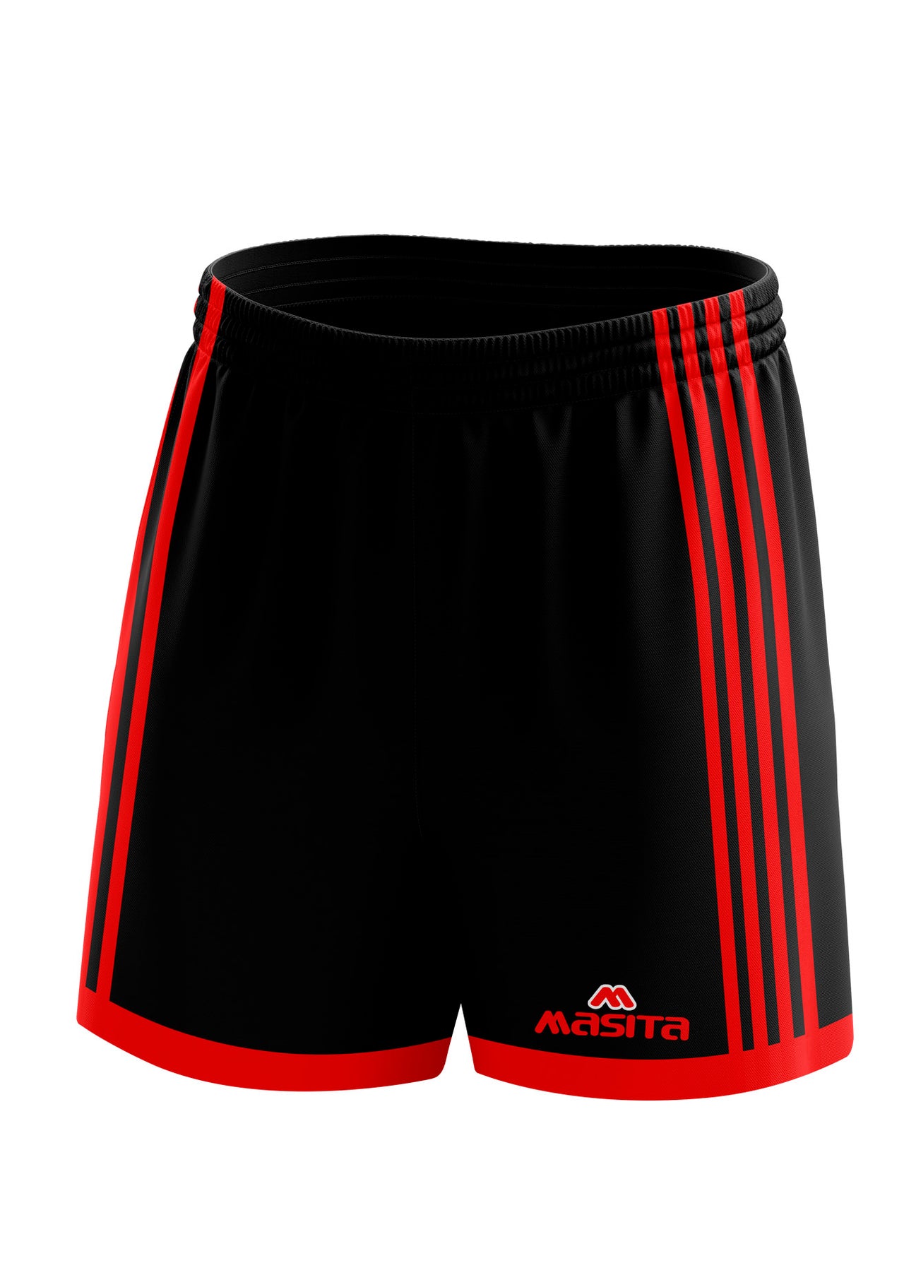 Solo Gaelic Shorts Black/Red Adult