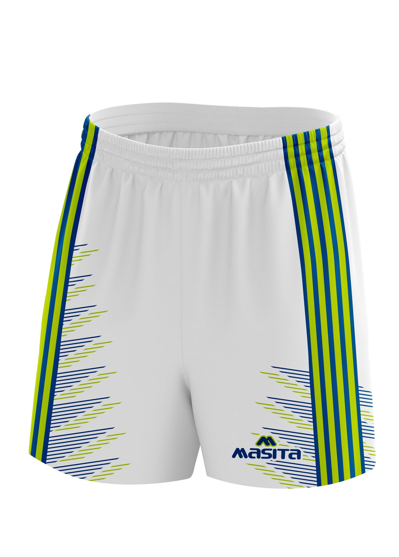 Hydro Gaelic Shorts White/Navy/Neo Green Kids