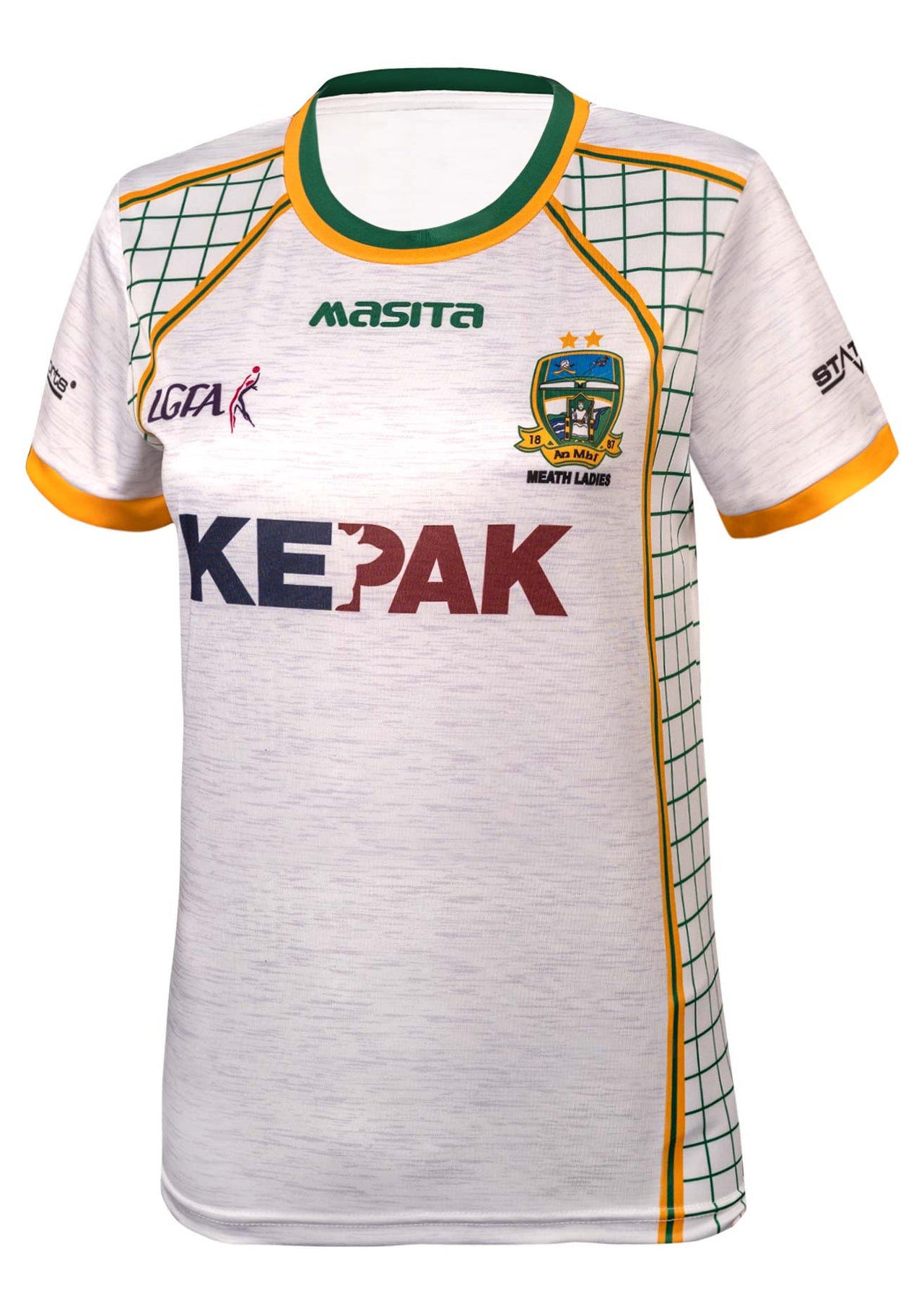 Meath Ladies White Away Jersey Regular Fit Adult