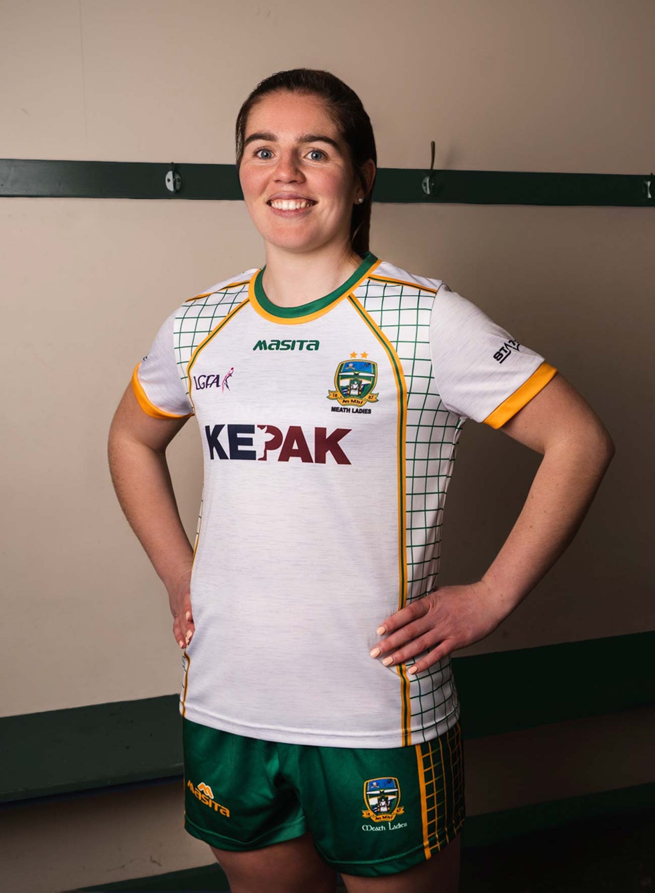 Meath Ladies White Away Jersey Player Fit Adult