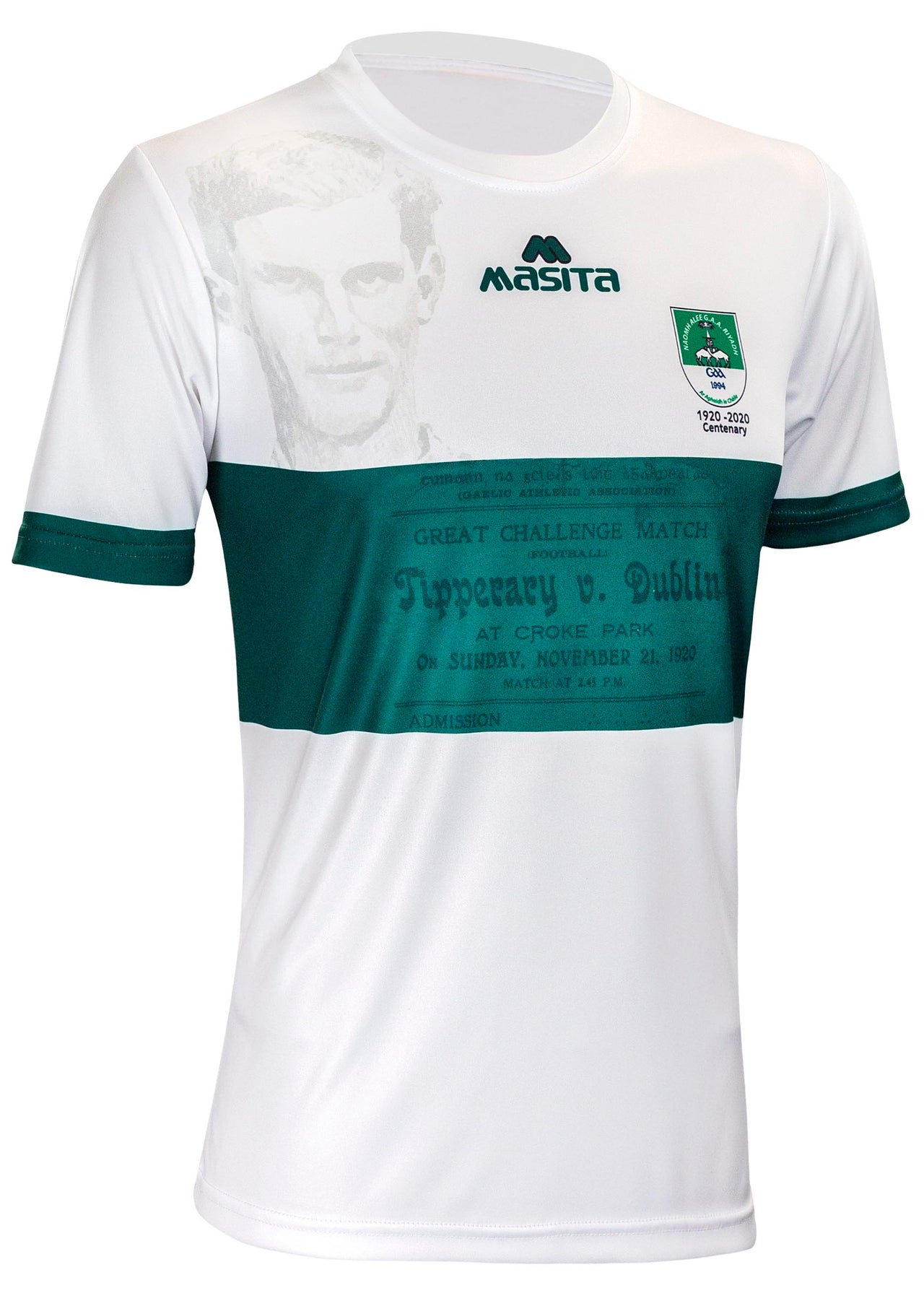 Naomh Alee Riyadh White Commemorative Jersey Player Fit Adult