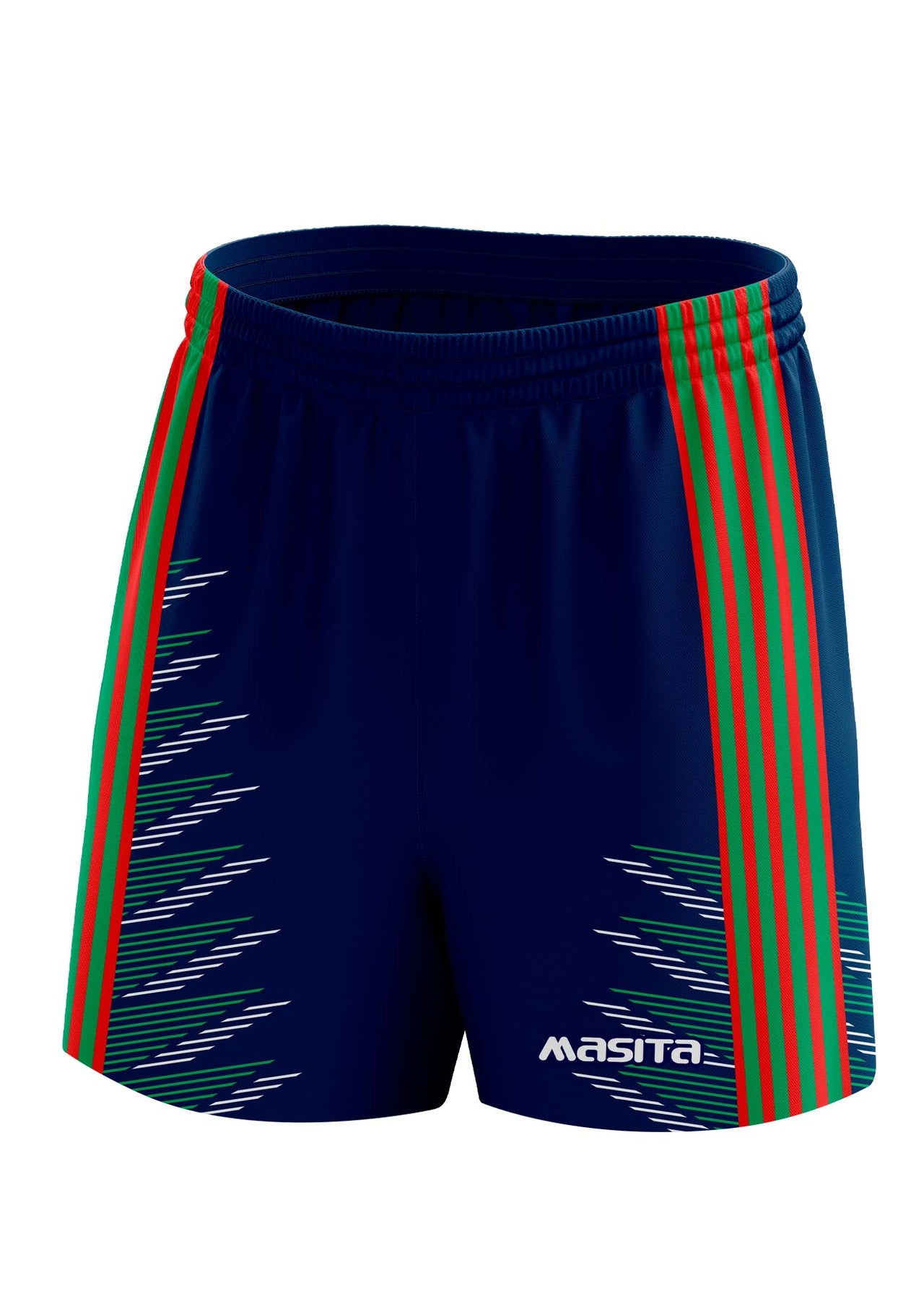 Hydro Gaelic Shorts Navy/Green/Red Adult