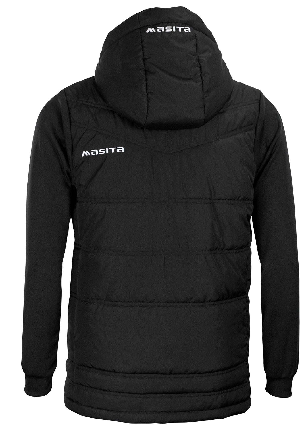 Nova Padded Jacket With Detachable Hood Black/Amber