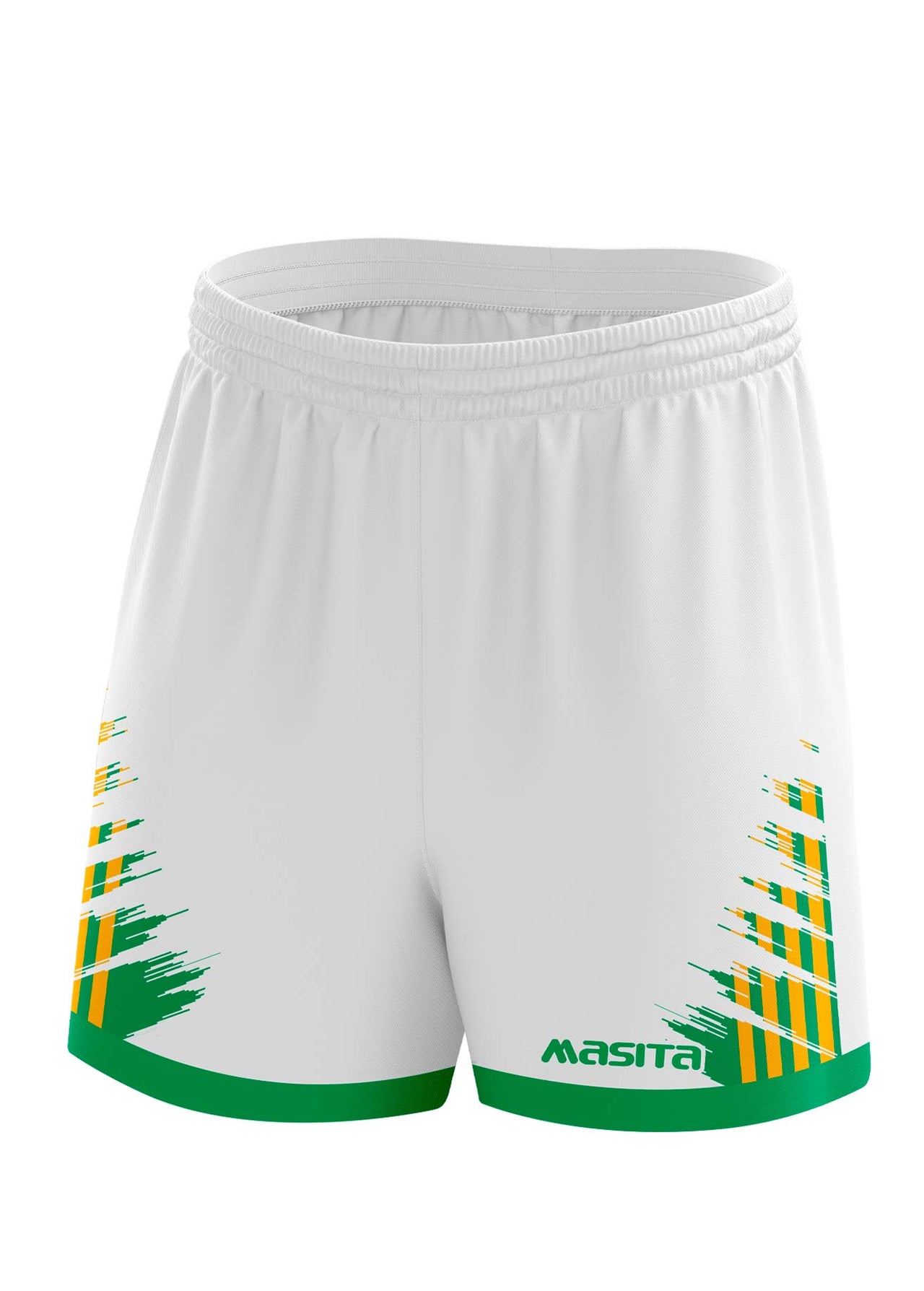Barkley Gaelic Shorts White/Green/Amber Adult