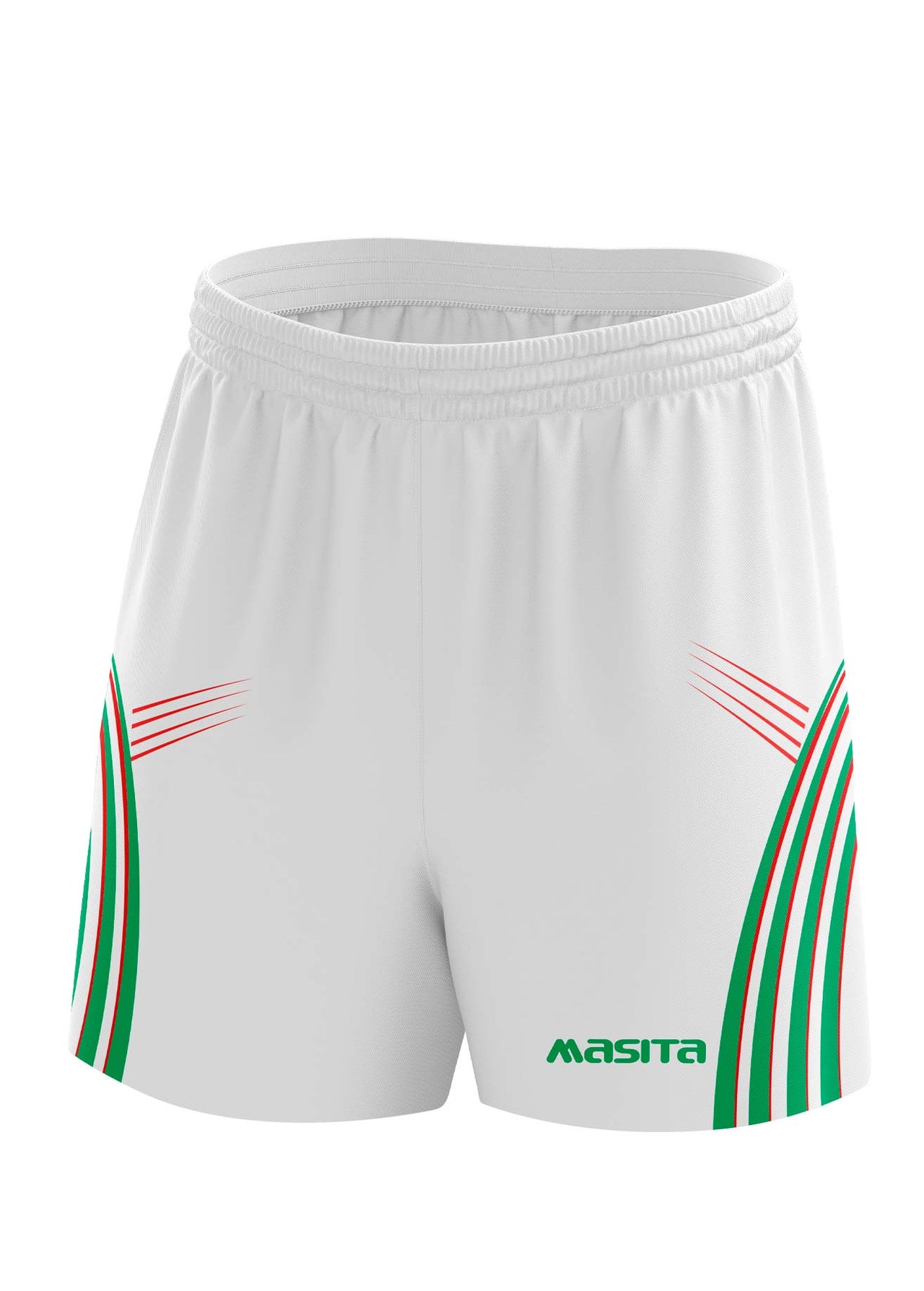 Casey Gaelic Shorts White/Green/Red Kids