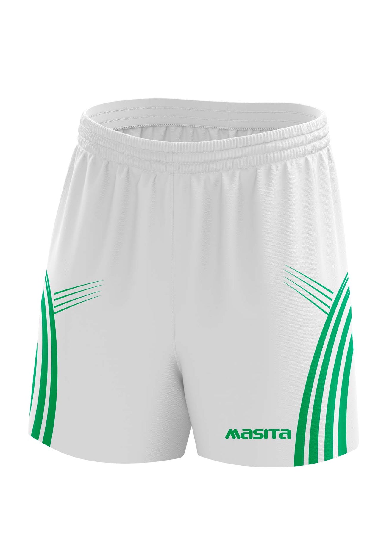 Casey Gaelic Shorts White/Green Adult