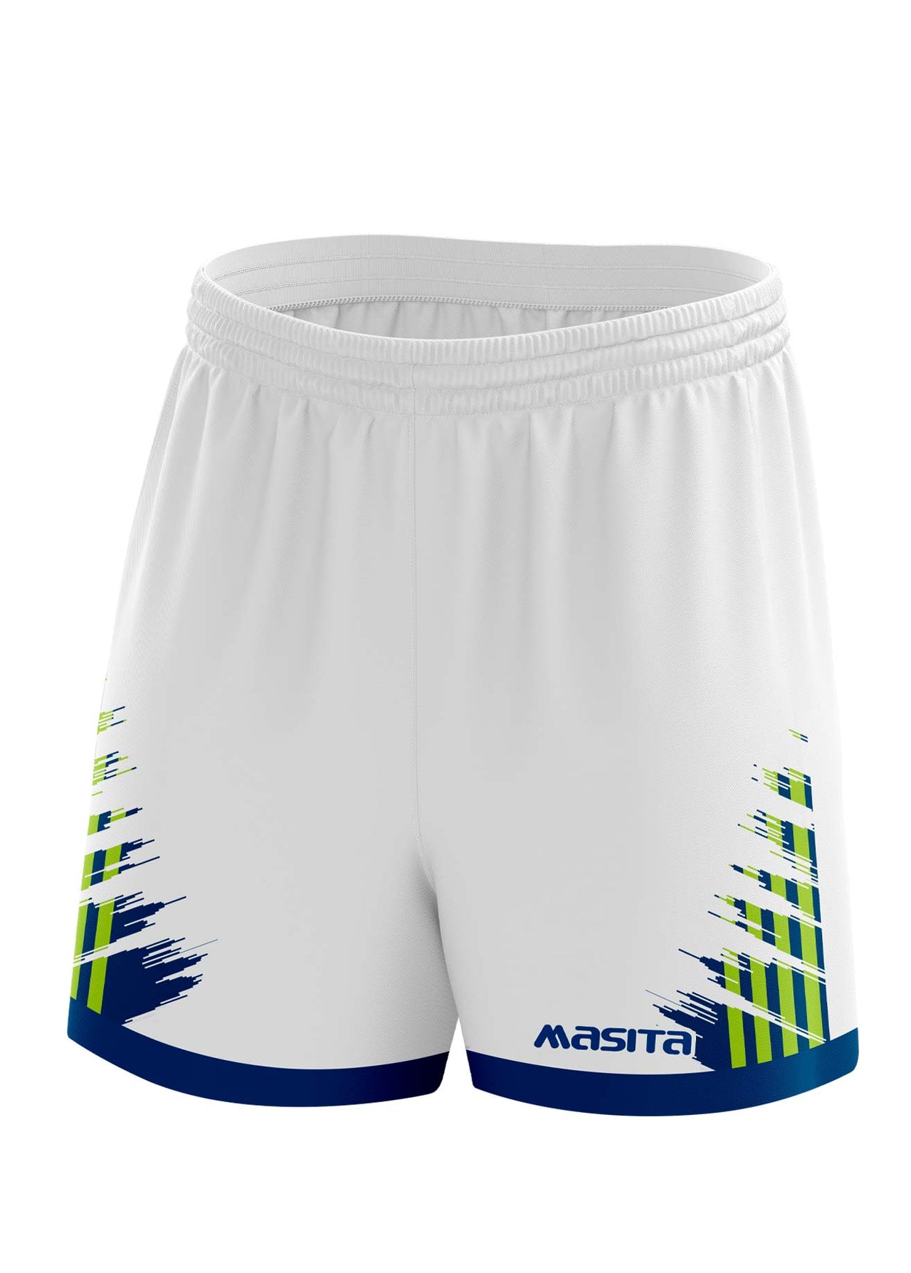 Barkley Gaelic Shorts White/Navy/Neo Green Adult