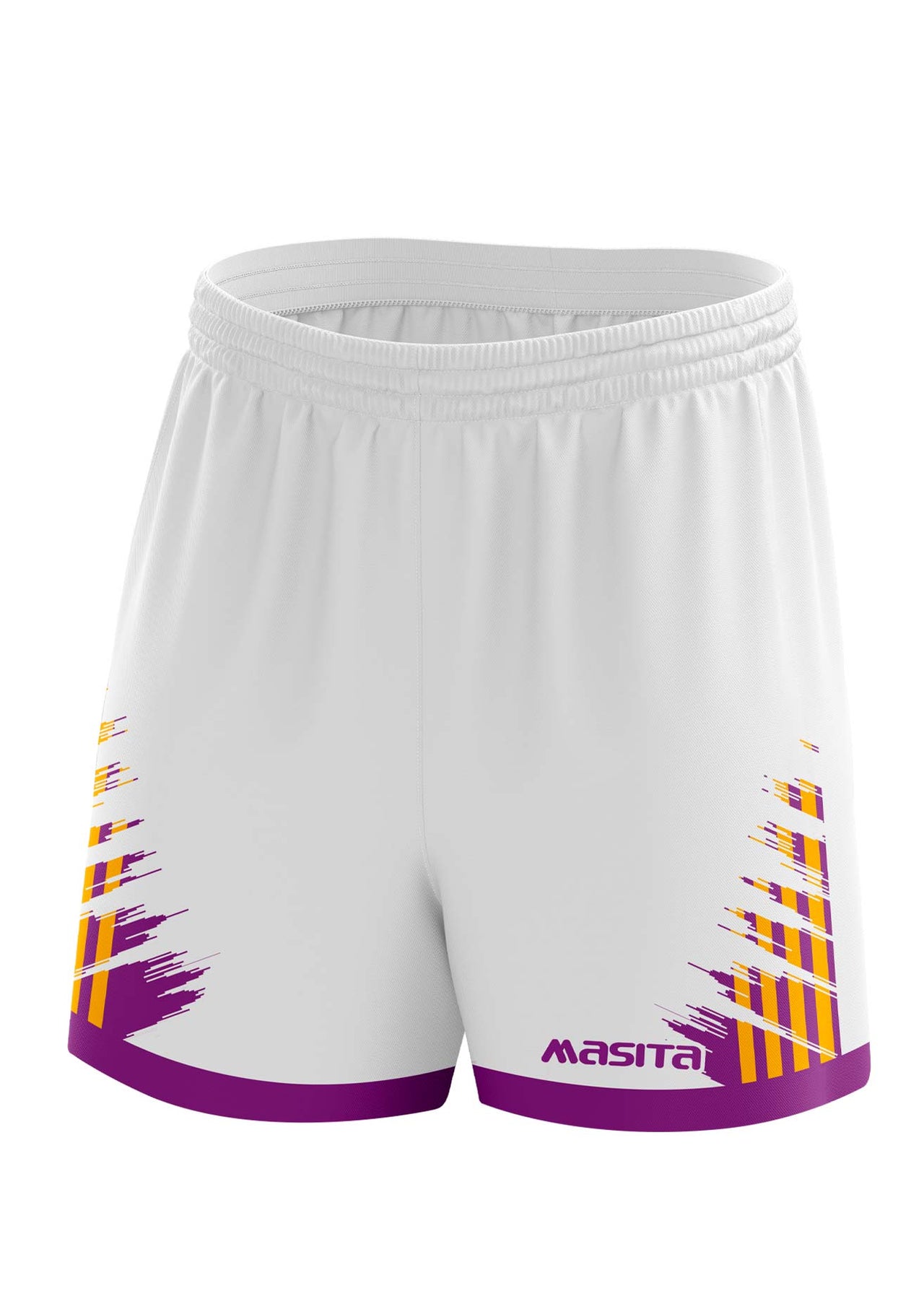 Barkley Gaelic Shorts White/Purple/Amber Adult