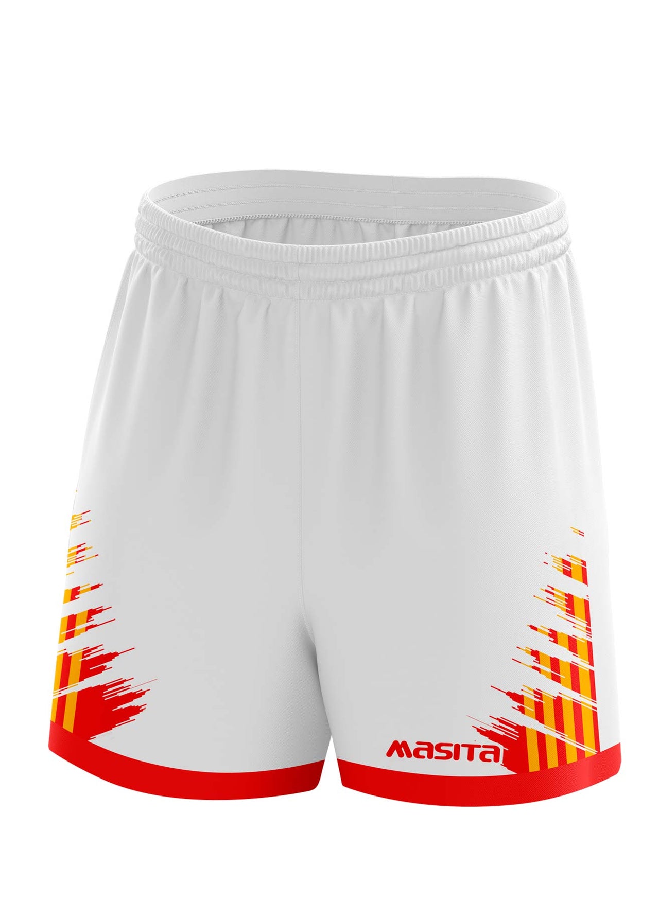 Barkley Gaelic Shorts White/Red/Amber Adult