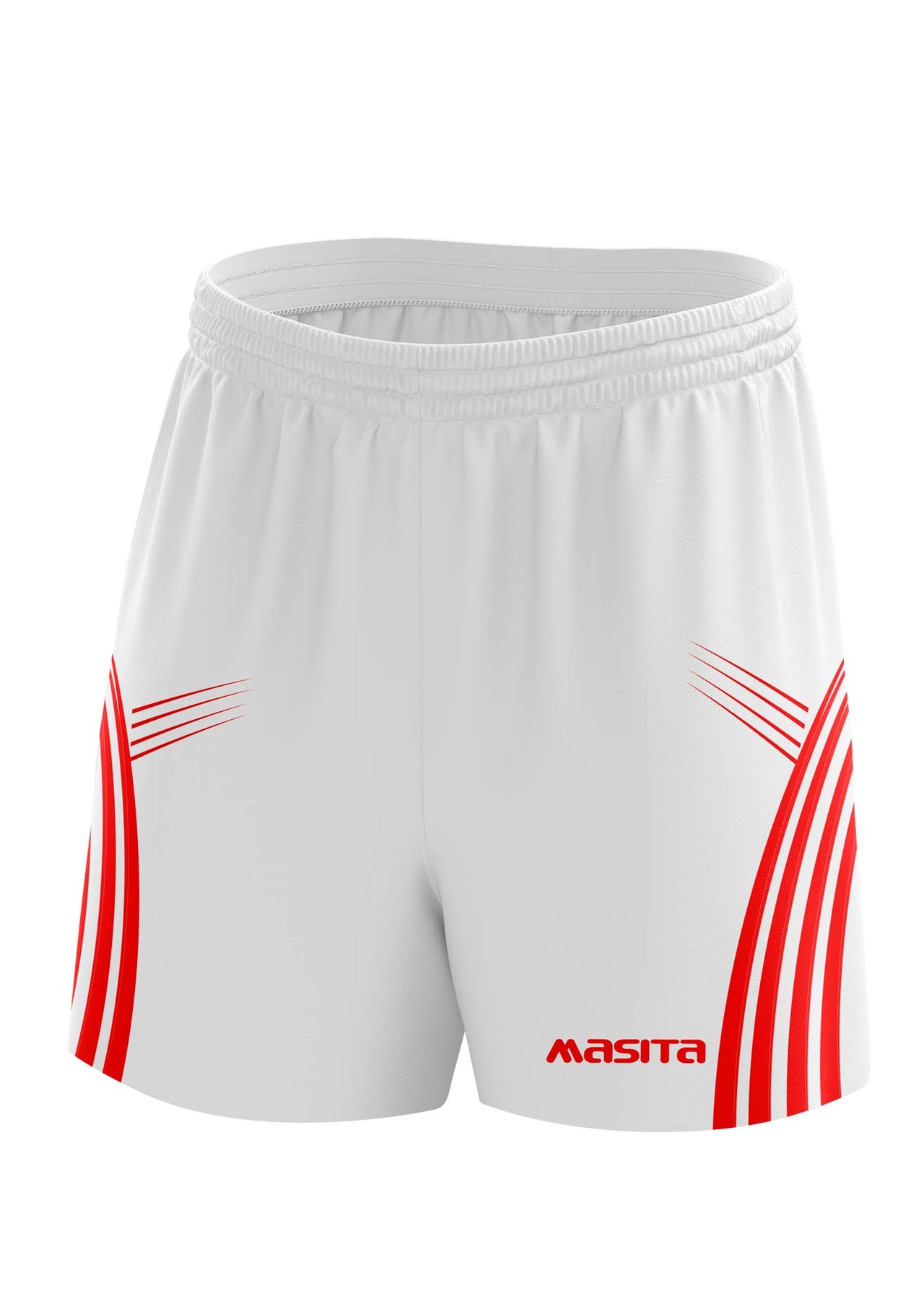 Casey Gaelic Shorts White/Red Adult